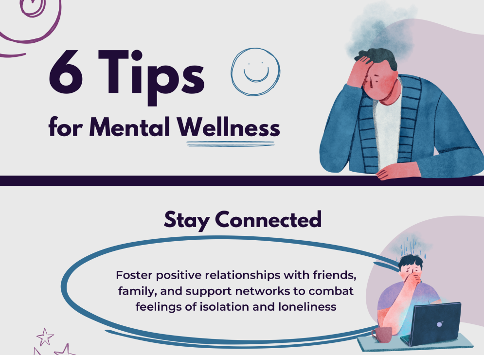 Infographic: 6 Tips for Enhancing Mental Wellness, Free download